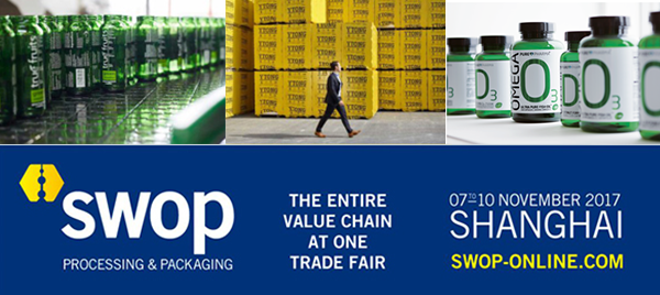 500 Exhibitors will Exhibit Innovative Packaging Materials at “FMCG Future Zone” of swop 2017