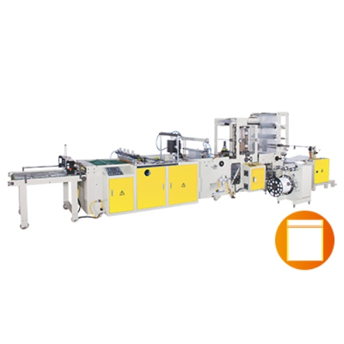 Machine de fabrication de sacs à fermeture éclair latérale à grande vitesse avec commande de servomoteur Modèle : CW-Z-SV