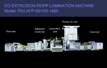 Machine de stratification de Co-Extrusion PE / PP