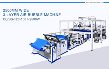 Machine à bulles d&#39;air de 2500 mm de large et 3 couches