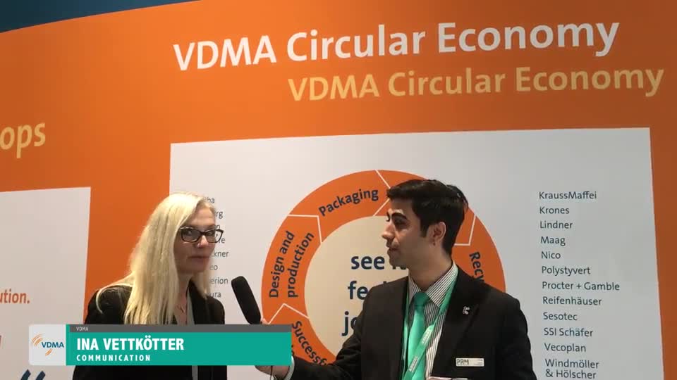 K 2019 Entretien avec VDMA - Concept et exemples actuels d&#39;économie circulaire