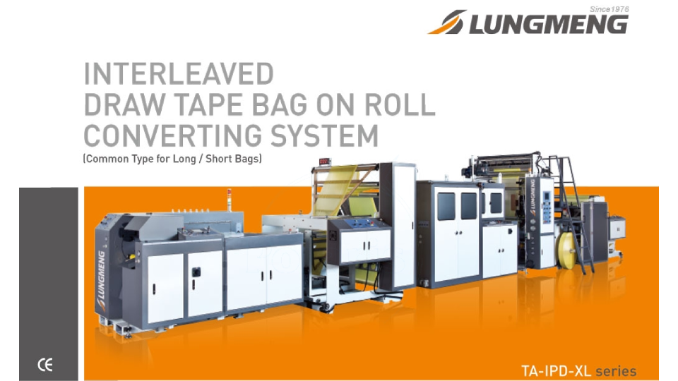 Interleaved Draw Tape Bag on Roll Converting System